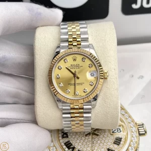 Đồng Hồ Rolex Siêu Cấp 1:1 Datejust 31mm Mặt Vàng Champane
