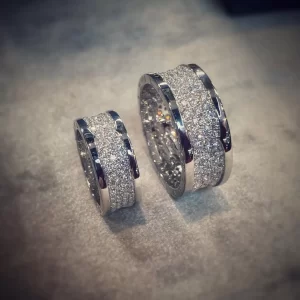 Nhẫn Cặp 10k 14k 18k Kim Cương