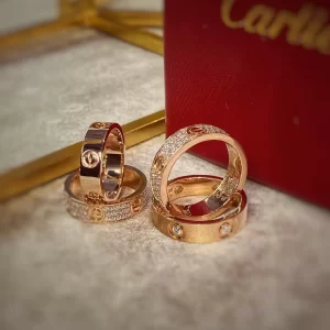 Nhẫn Cặp Cartier 10k 14k 18k