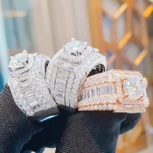 Nhẫn Nam Vàng 10k 14k 18k Kim Cương