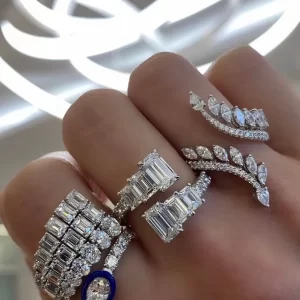 Nhẫn Nữ 10k 14k 18k Kim Cương