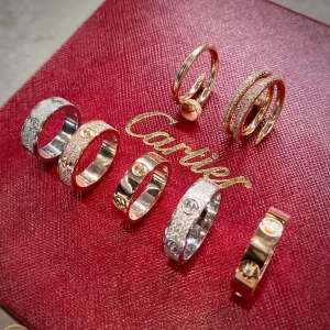 Nhẫn Nữ Cartier 10k 14k 18k