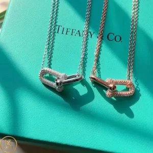 Dây Chuyền Tiffany Vàng Hồng 18k