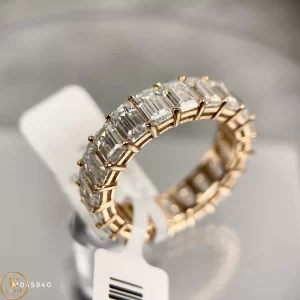 Nhẫn Nam vàng 14k, kim moissanite