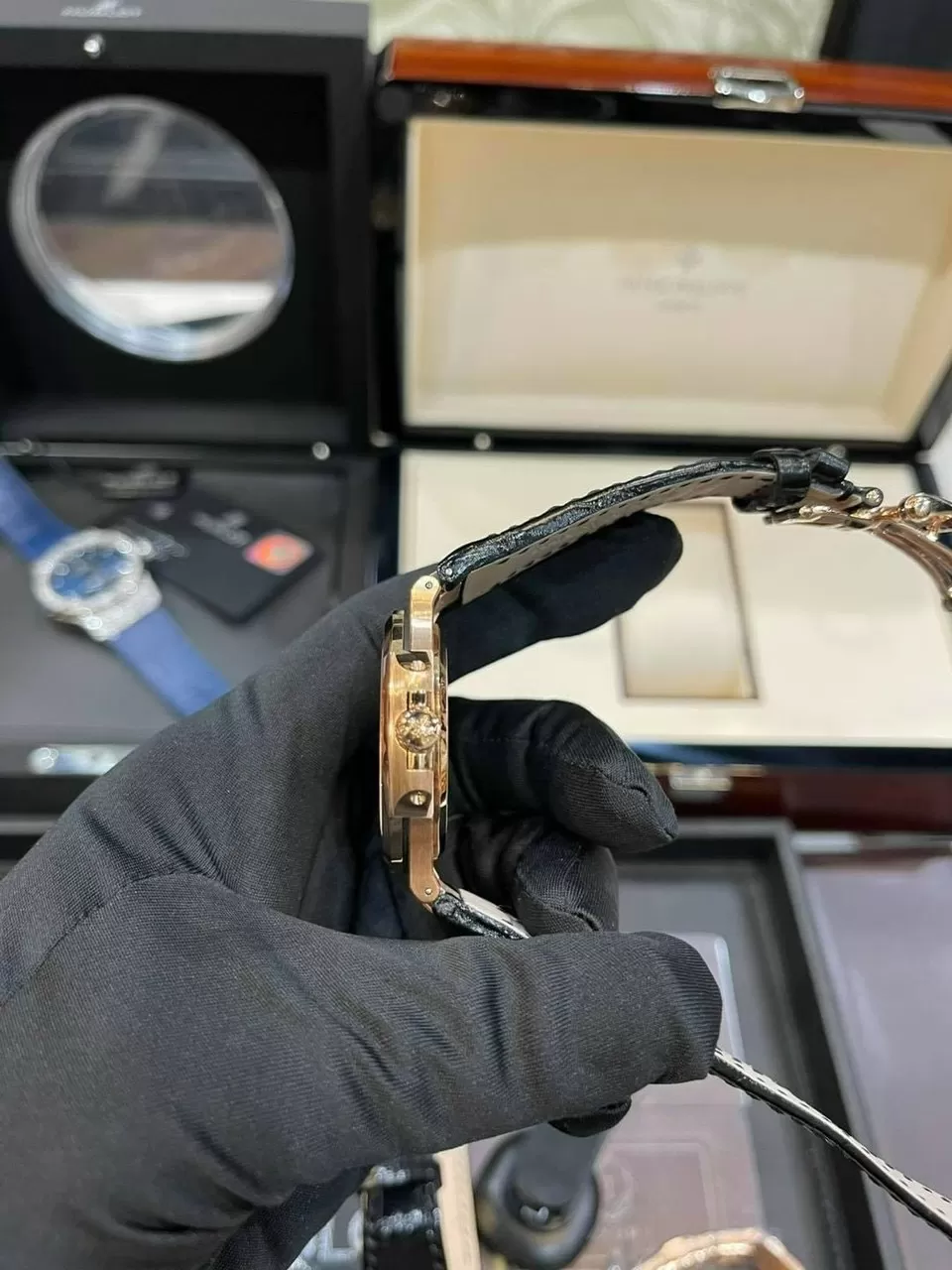 PATEK PHILIPPE NAUTILUS 5711R VÀNG HỒNG 18K DIAMONDS - Ảnh 6