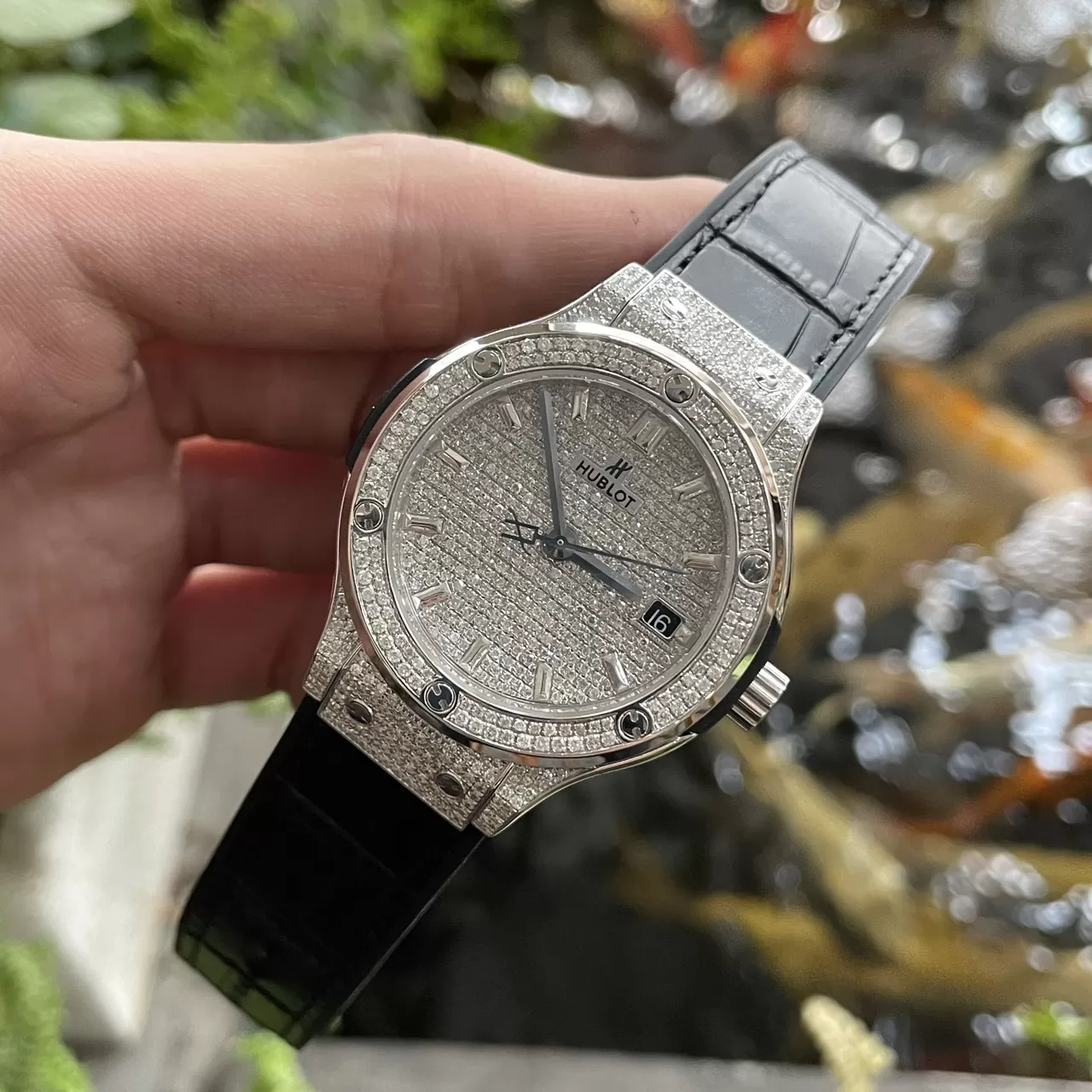 HUBLOT CLASSIC FUSION LIKE AUTH FULL DIAMOND - Ảnh 4