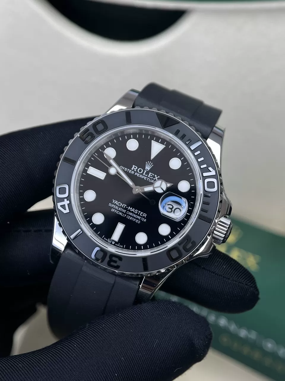 Đồng Hồ Rolex Yacht-Master 1:1 like auth Mặt Số Đen - Ảnh 5