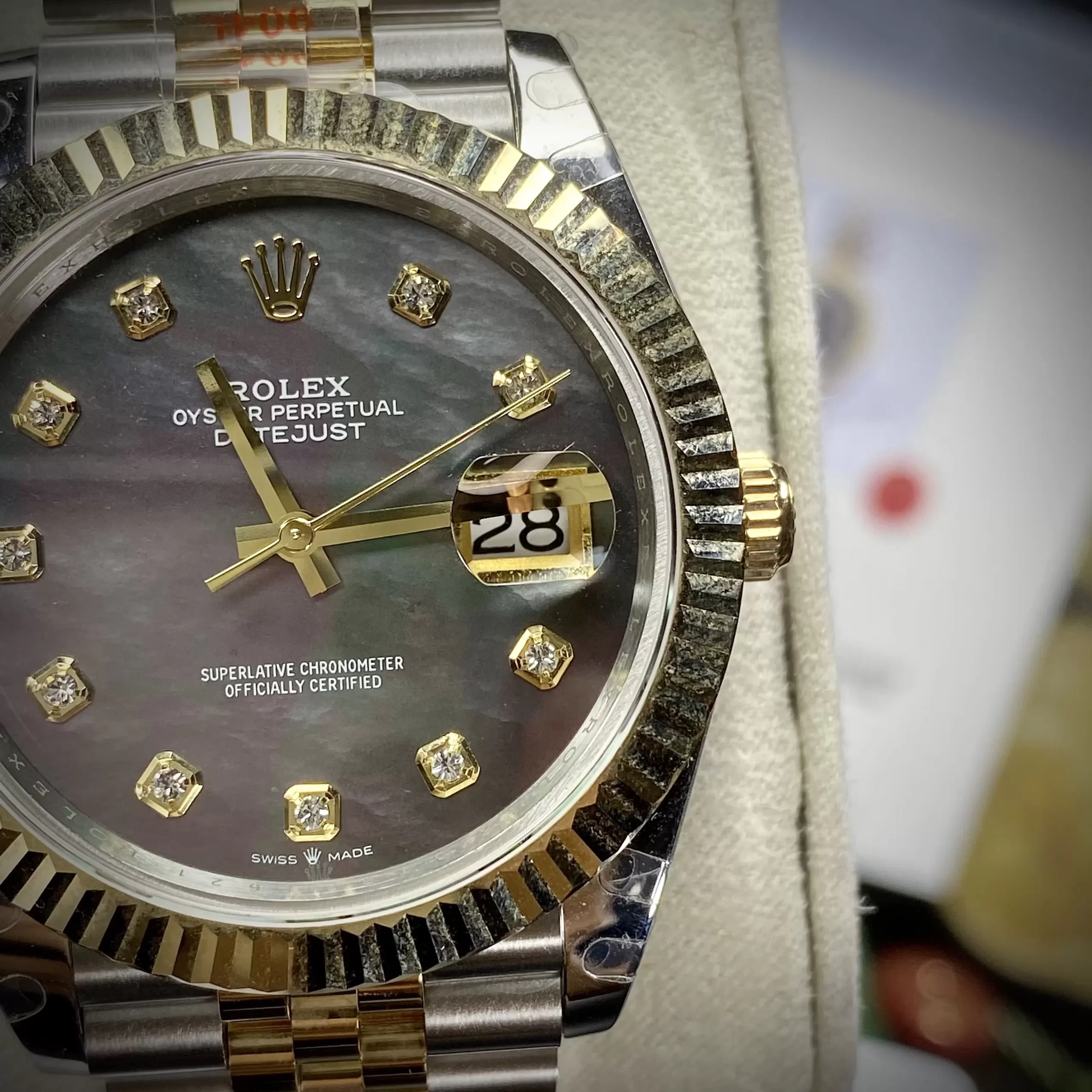 Đồng hồ Rolex Replica 1:1 Datejust 36 126233-0023 Oystersteel và vàng vàng - Ảnh 7