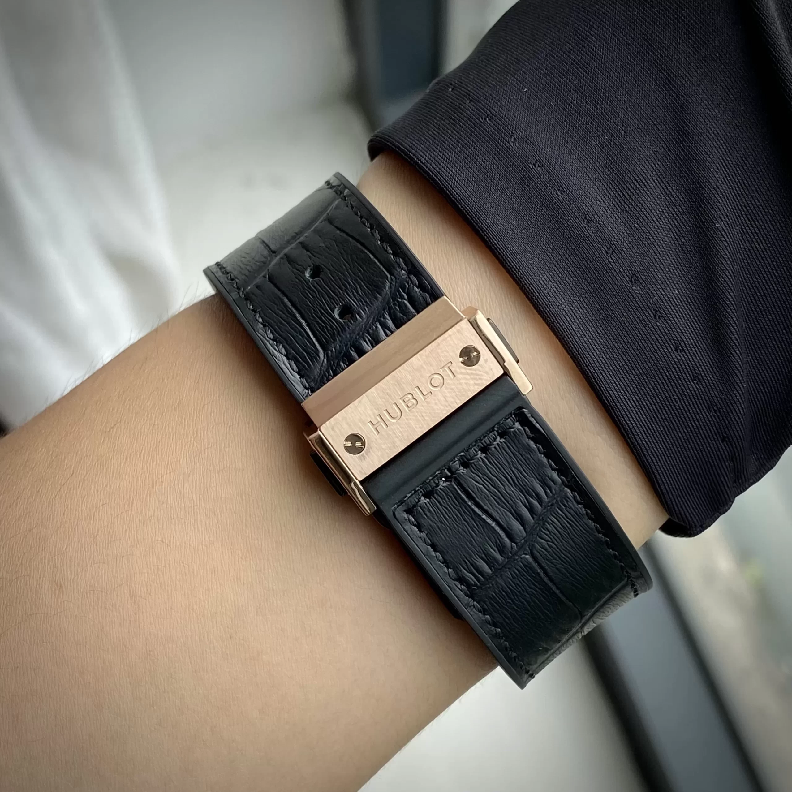 Đồng Hồ Hublot Replica Classic Fusion King Gold Mặt Số Đen - Ảnh 6