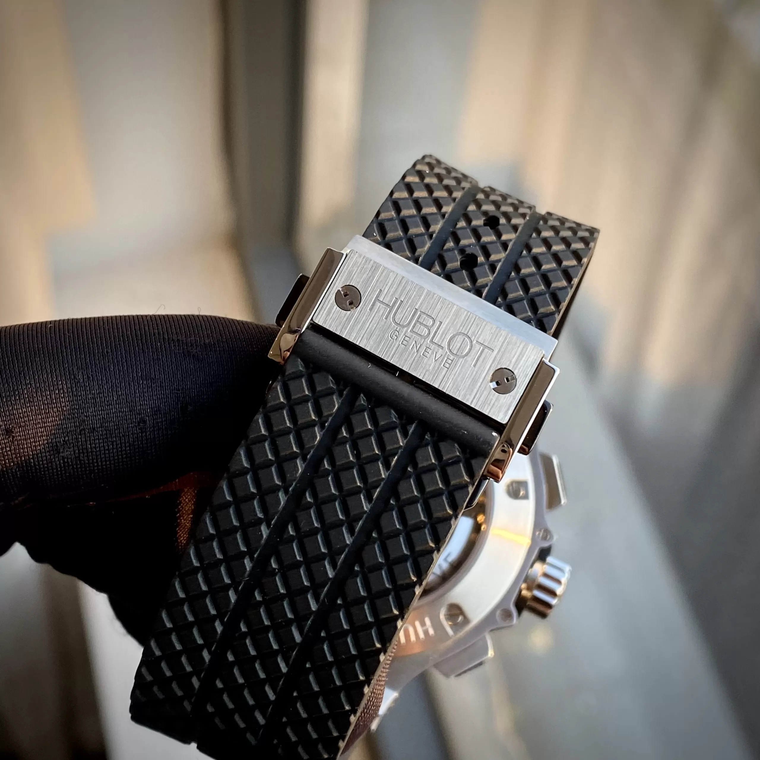 Đồng Hồ Hublot Replica Big Bang King Gold Viền Kim Cương - Ảnh 5