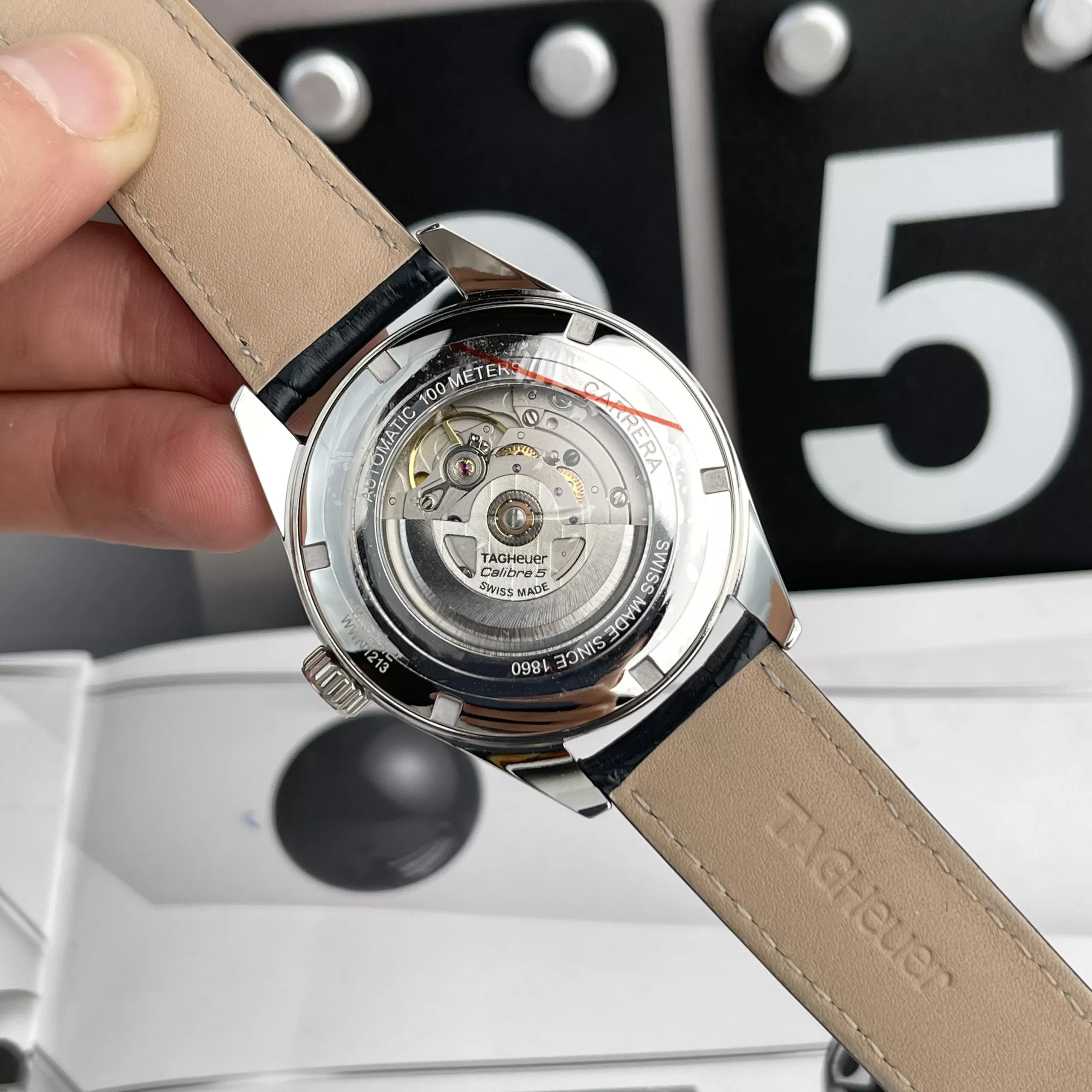 Đồng Hồ Tag Heuer Carrera Calibre 5Day Date Automatic Replica - Ảnh 3