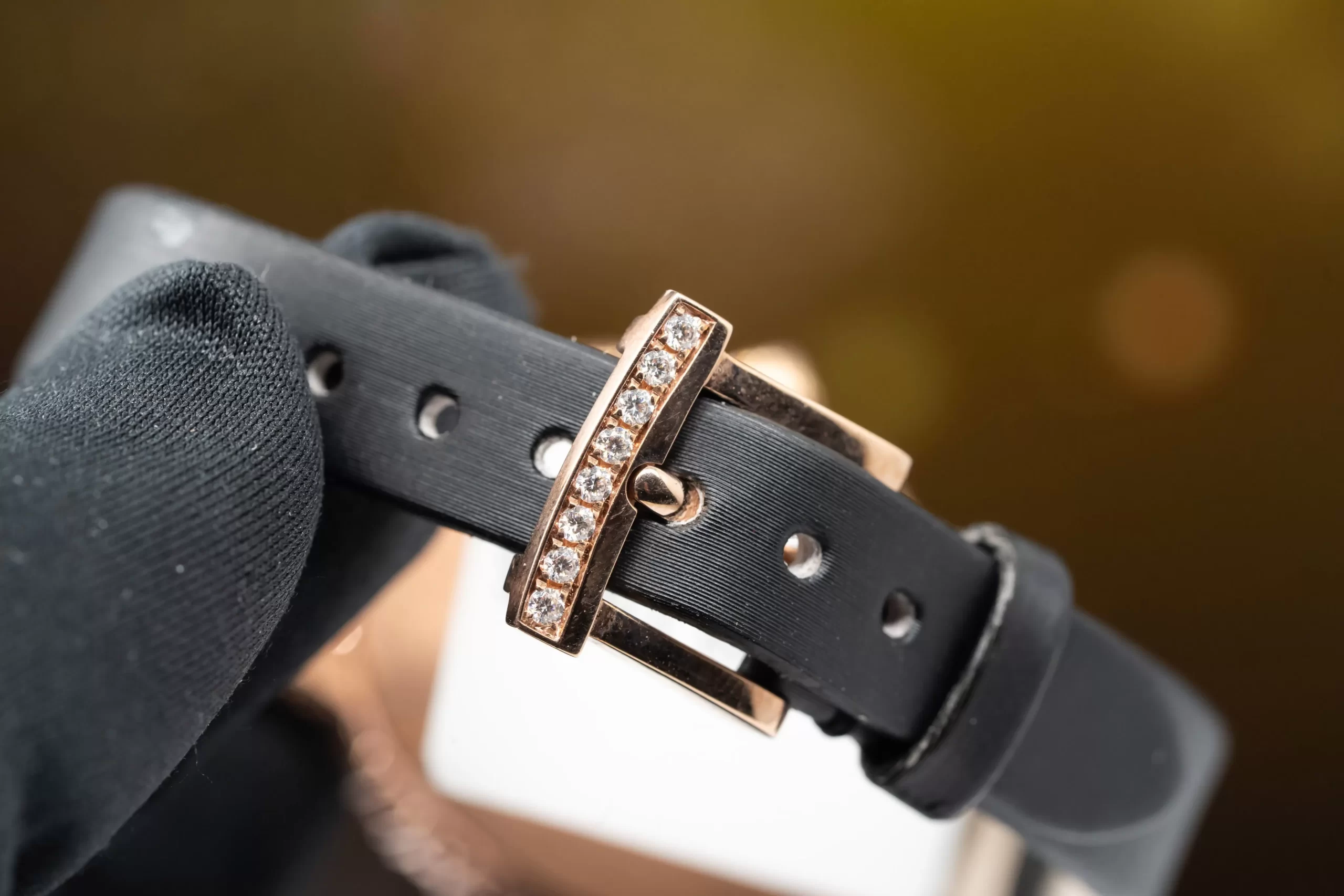 Chopard vàng đúc 10k kim moissanite - Ảnh 4