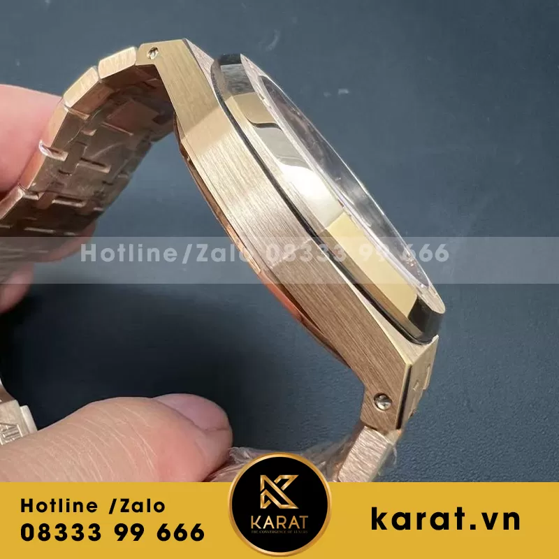 Đồng hồ audemars piguet royal oak 15510or blue dial custom - Ảnh 3