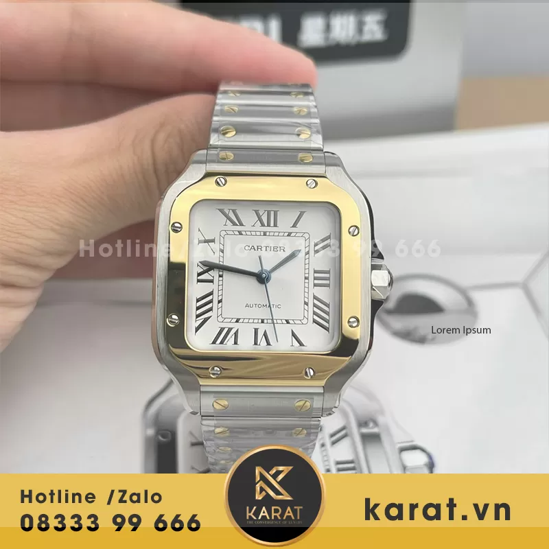 Cartier santos rep 11 - Ảnh 7