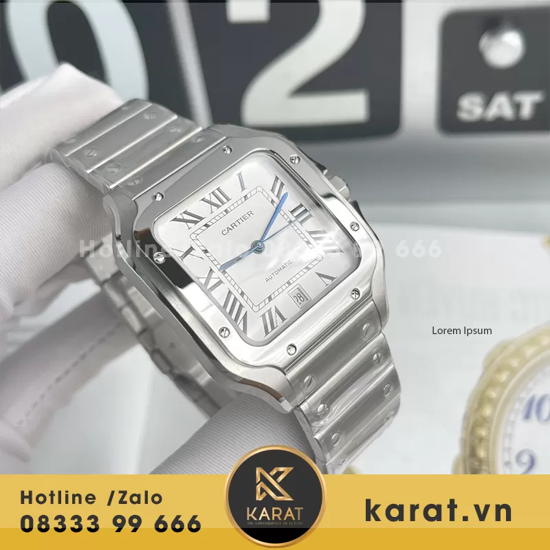 Cartier santos rep 11 - Ảnh 6