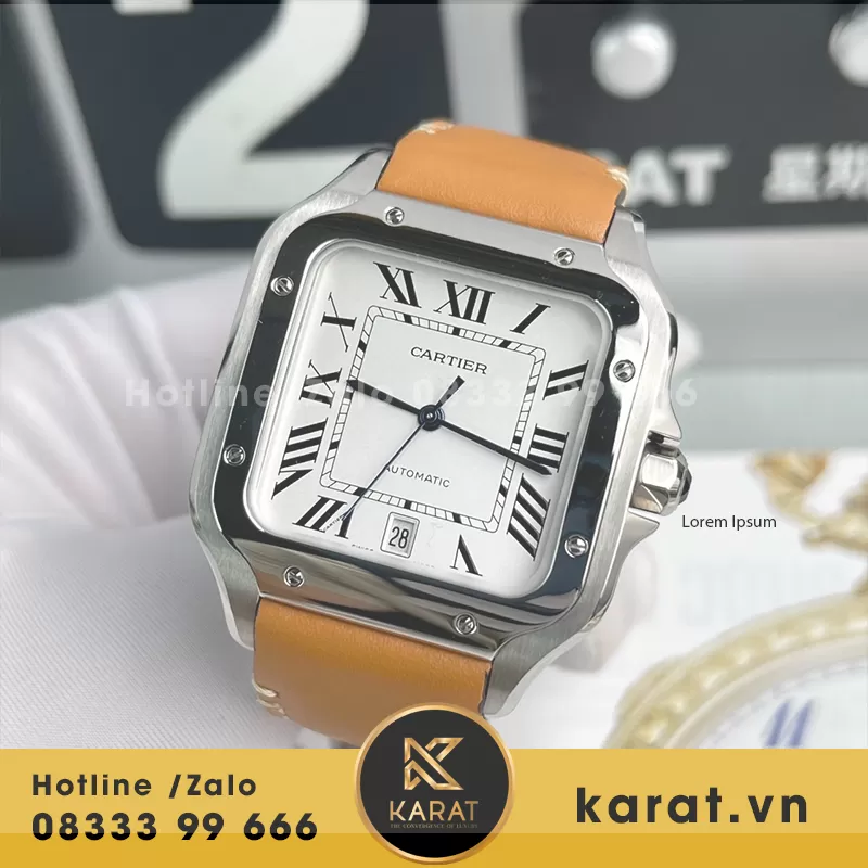 Cartier santos rep 11 - Ảnh 4