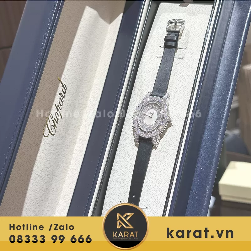 Chorpad Heure Du Diaman Silver Dial Full Kim Cương MOISS - Ảnh 3