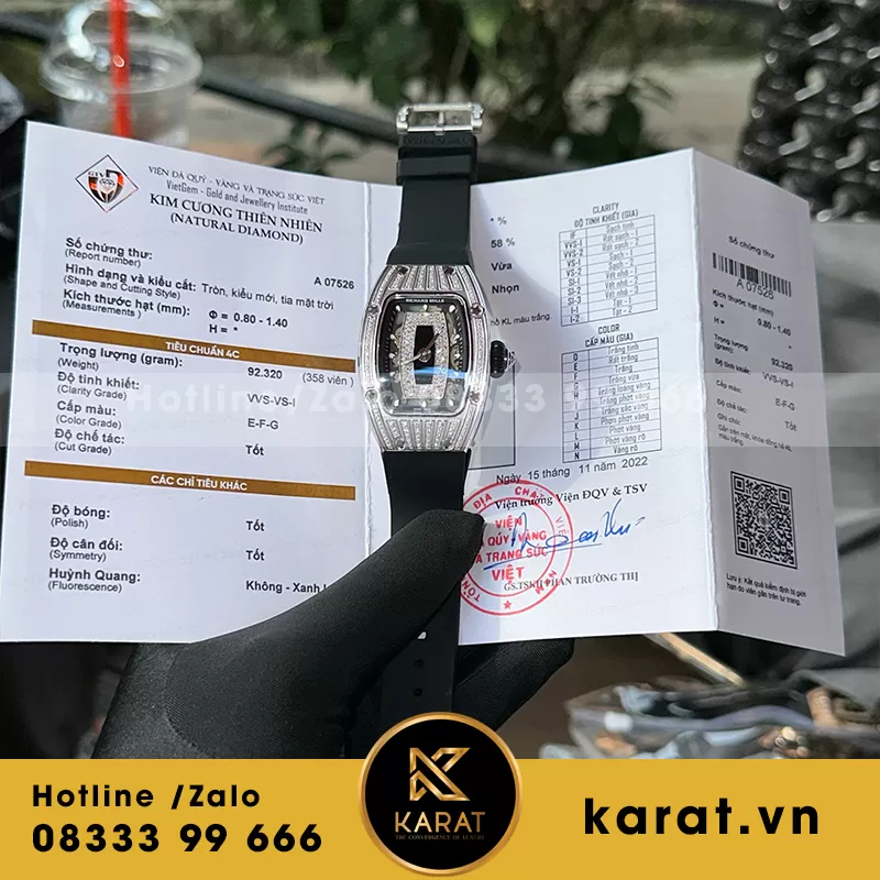Richard mille RM07-01 full diamond - Ảnh 3