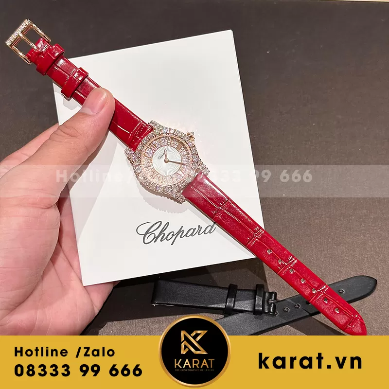 Chorpad Heure Du Diaman Silver Dial 139419 Full Kim Cương MOISS - Ảnh 4