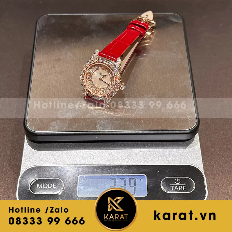 Chorpad Heure Du Diaman Silver Dial 139419 Full Kim Cương MOISS - Ảnh 3