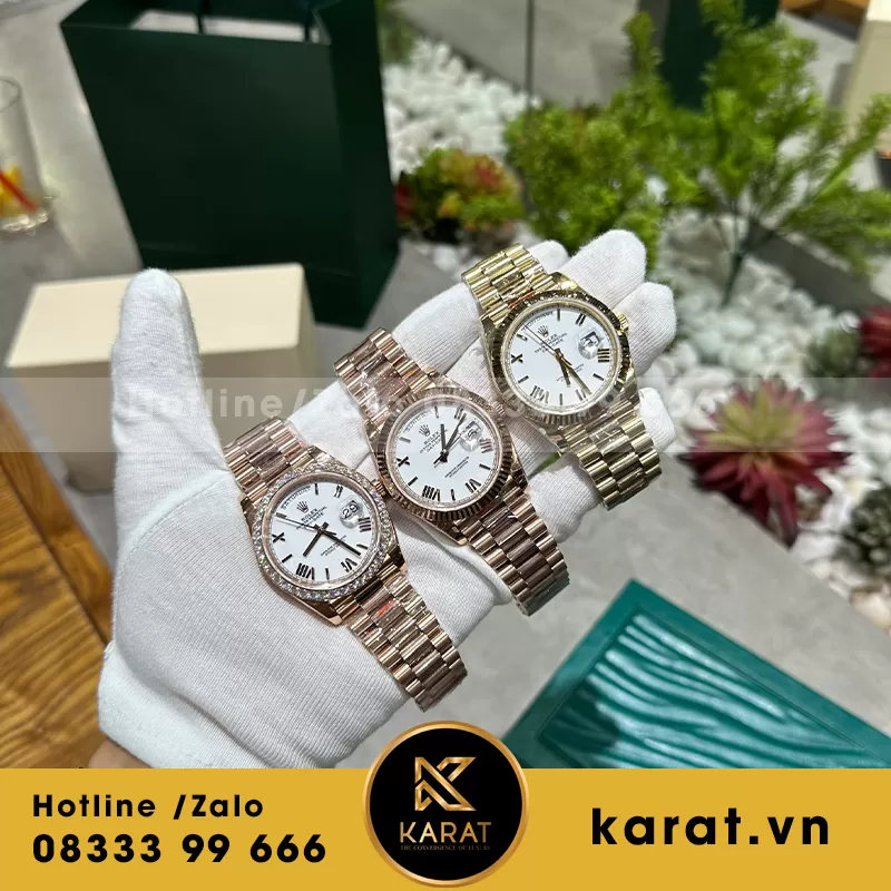 Đồng hồ rolex daydate replica 166g - Ảnh 4