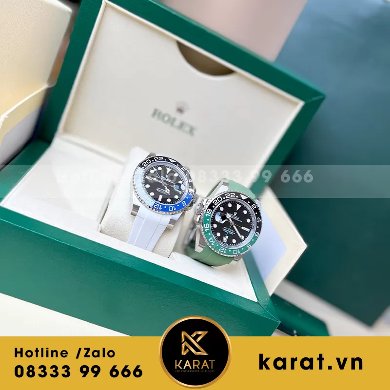Đồng hồ rolex GMT dây ruberB - Ảnh 3