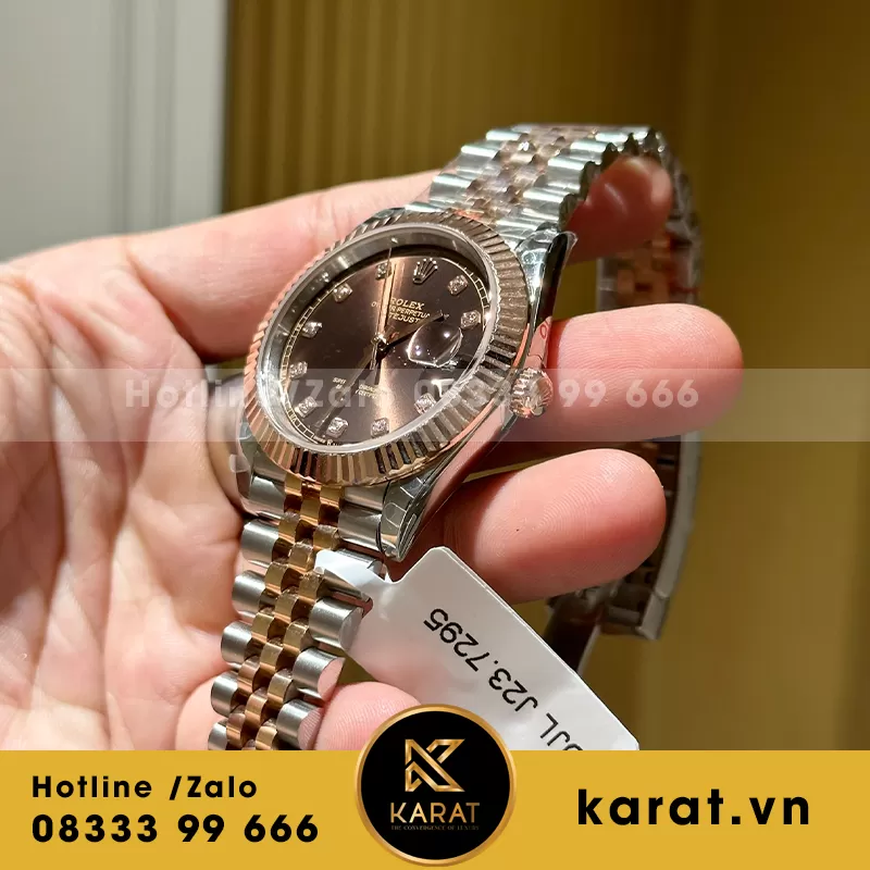 Rolex datejust bọc vàng máy 3235 - Ảnh 4