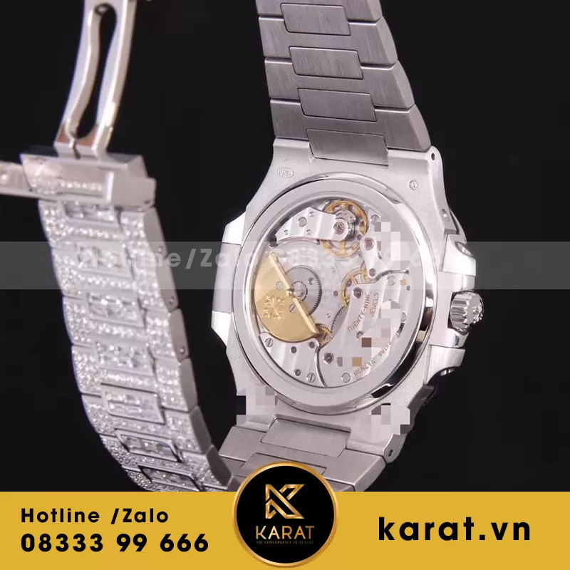 Patek philippe nautilus 5712 custom full diamond - Ảnh 4