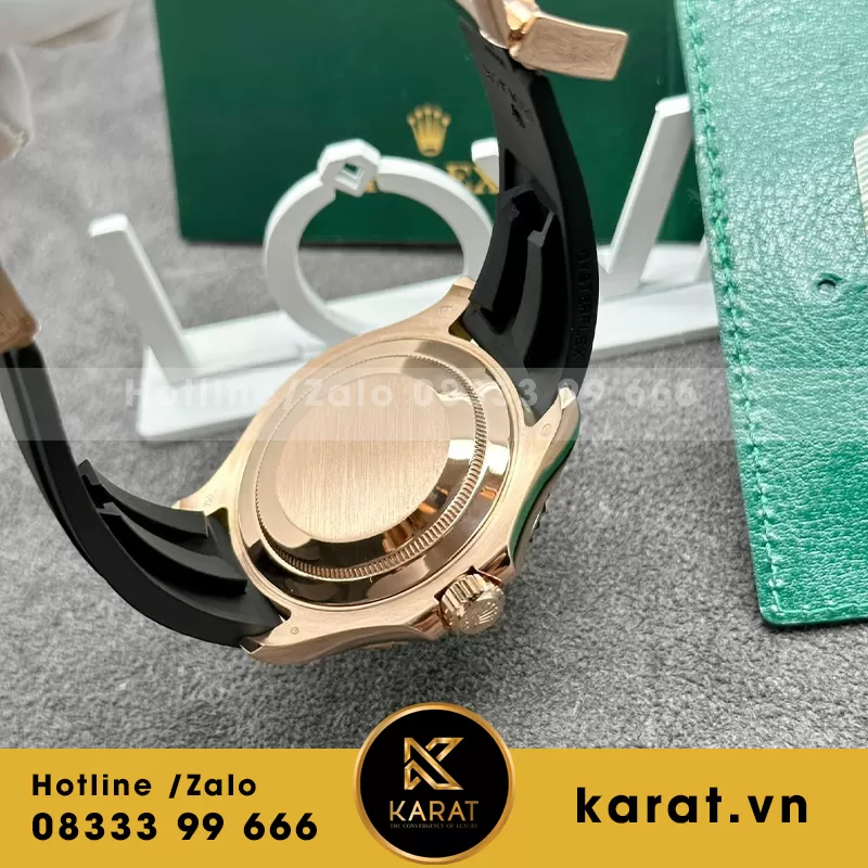 Rolex yacht master m126655 bọc vàng độ moissanite - Ảnh 5