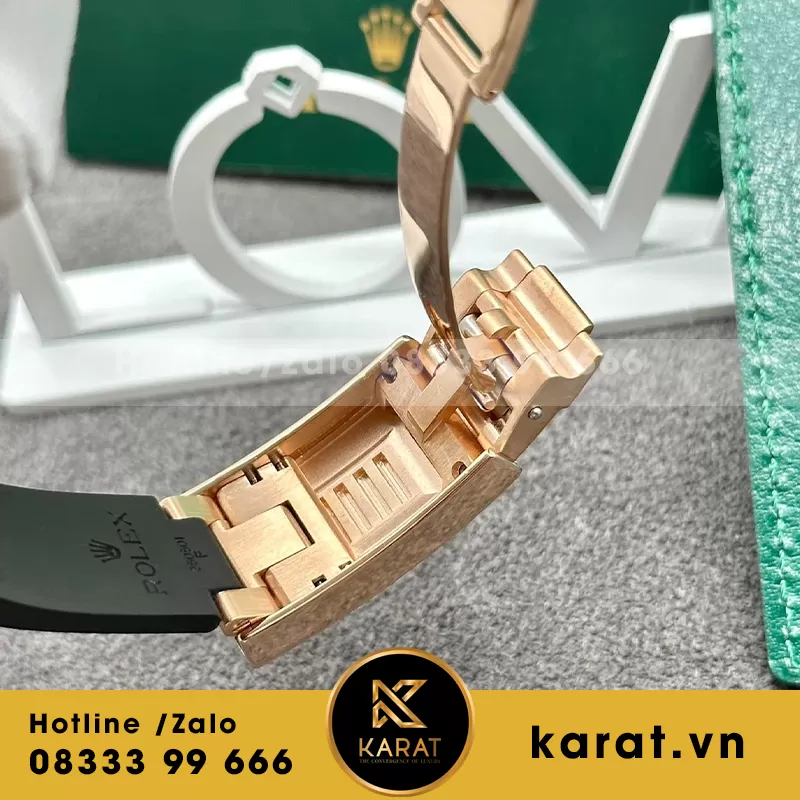 Rolex yacht master m126655 bọc vàng độ moissanite - Ảnh 4