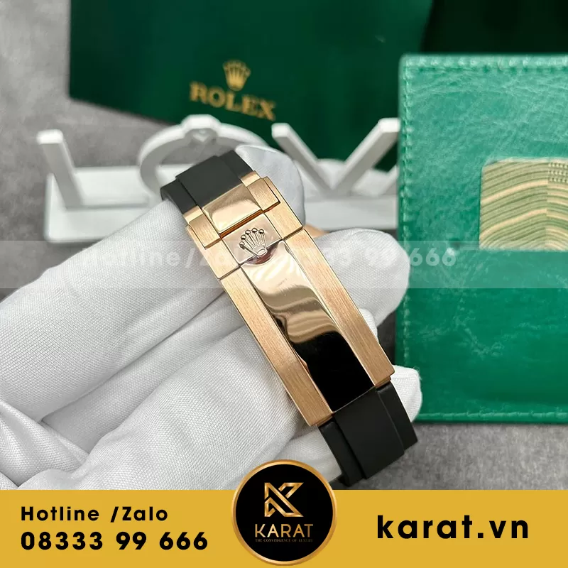 Rolex yacht master m126655 bọc vàng độ moissanite - Ảnh 3
