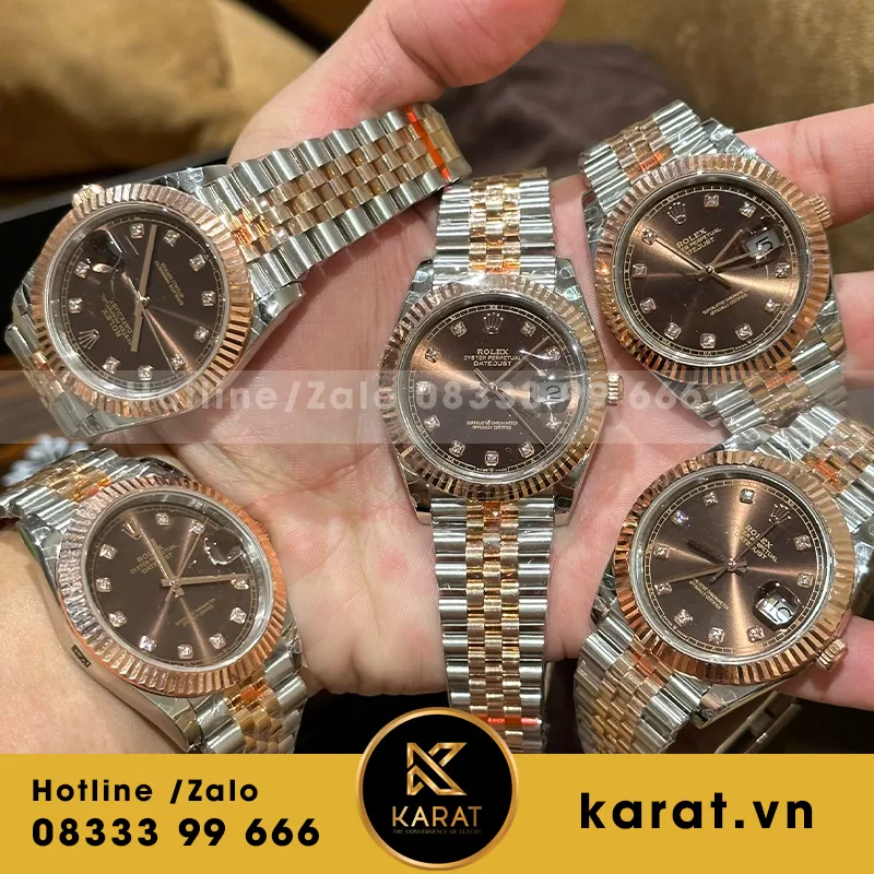 Rolex datejust 126331 chocolate dial bọc vàng - Ảnh 4