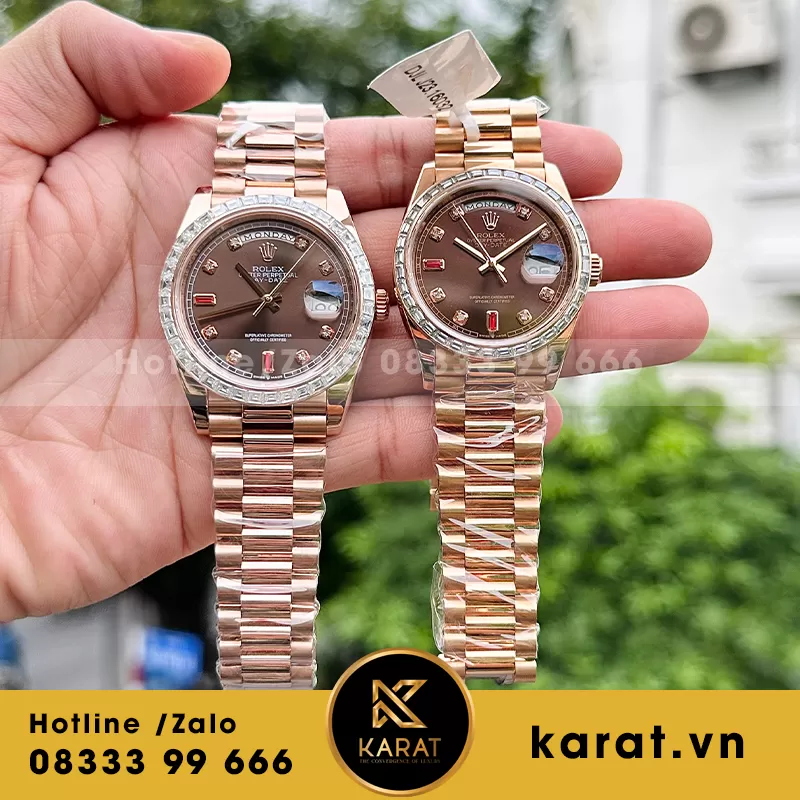 Đồng hồ rolex fake bọc vàng 18k - Ảnh 3
