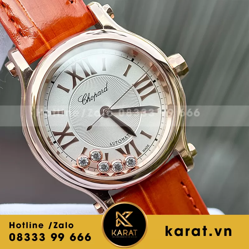 Đồng hồ nữ chopard happy sport round - Ảnh 4