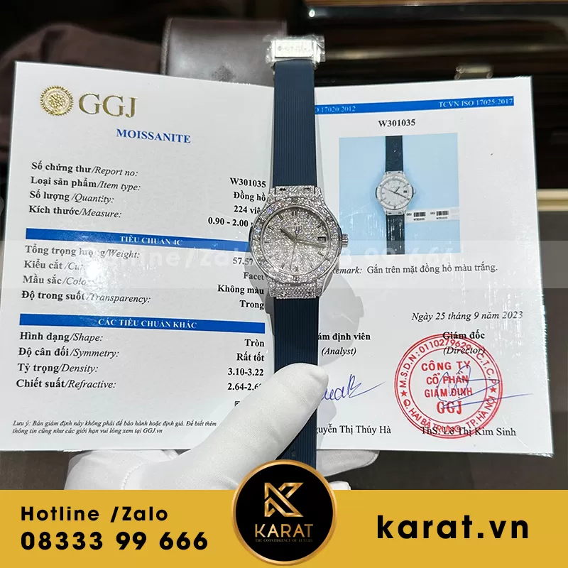 Đồng hồ nữ hublot độ kim cương - Ảnh 4