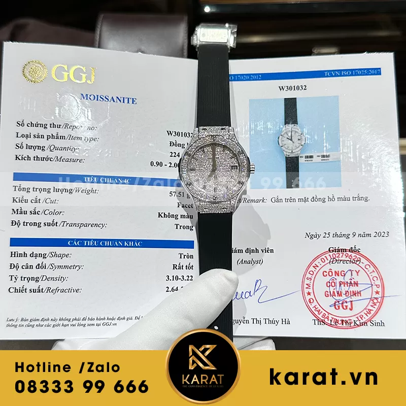 Đồng hồ nữ hublot độ kim cương - Ảnh 3