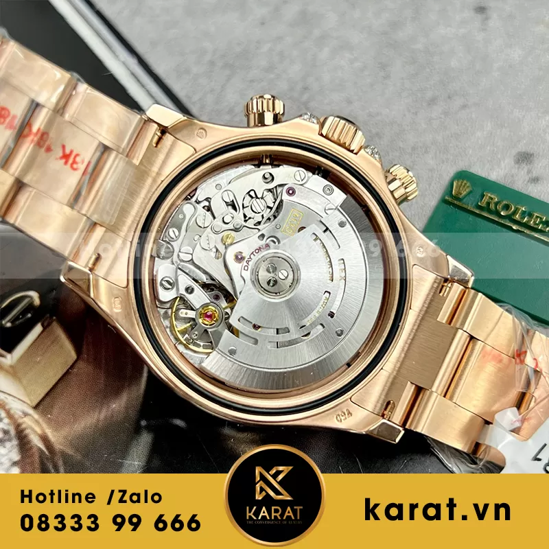 Rolex daytona rainbow bọc vàng 18k rep 11 - Ảnh 4
