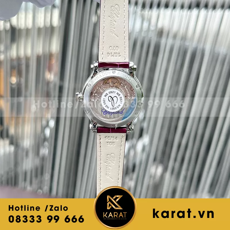 Đồng hồ nữ chopard Happy Sport Round fake - Ảnh 3