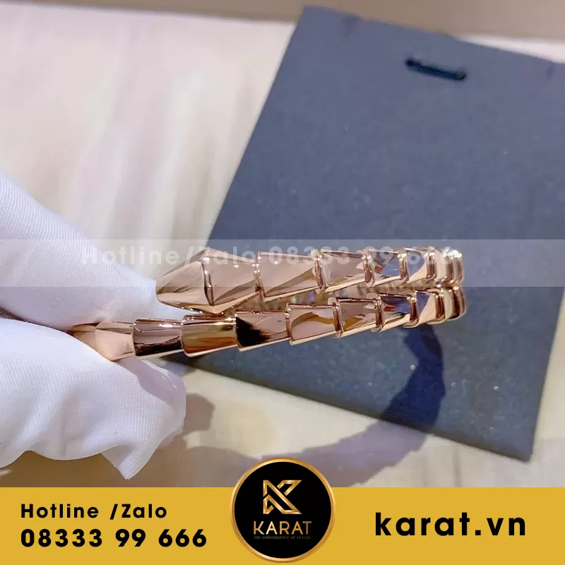 VÒNG TAY BVLGARI SERPENTI VIPER FACELIFT AND Rose GOLD 18K - Ảnh 4