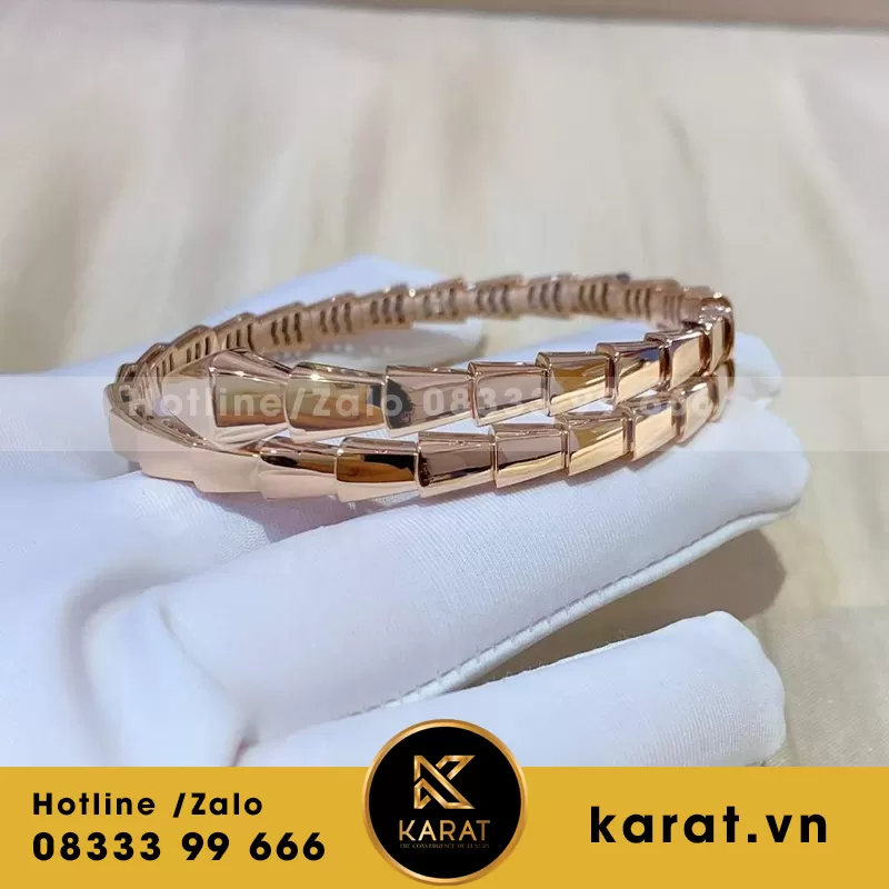 VÒNG TAY BVLGARI SERPENTI VIPER FACELIFT AND Rose GOLD 18K - Ảnh 3