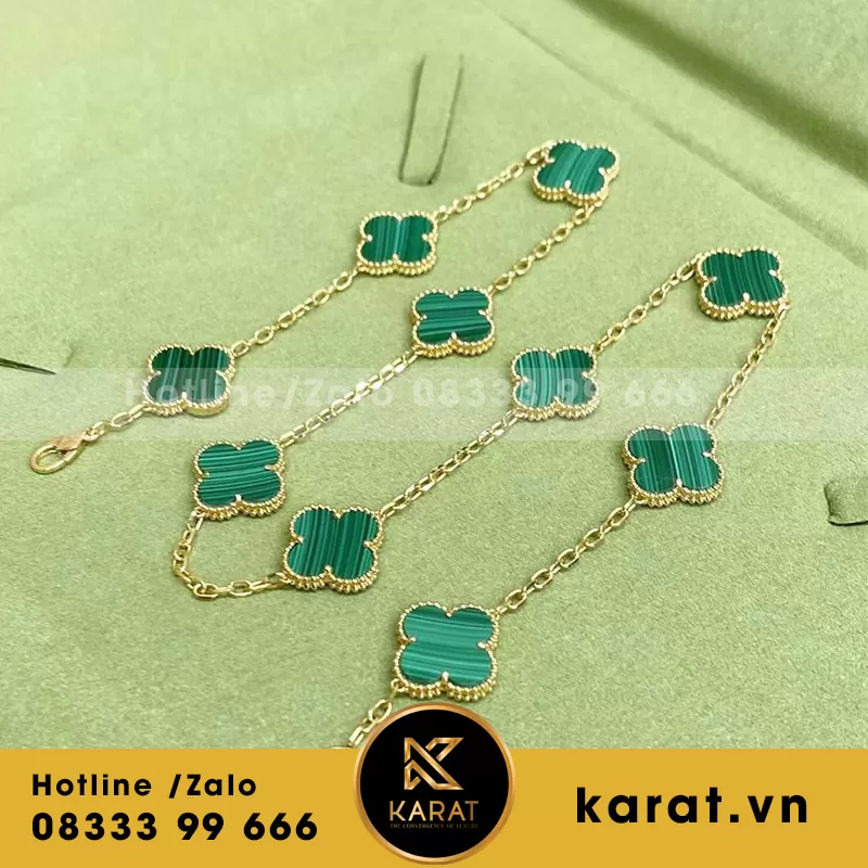 Vòng cổ VCA nhập khẩu vàng 18k - Ảnh 4