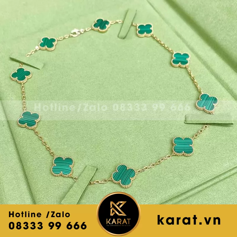 Vòng cổ VCA nhập khẩu vàng 18k - Ảnh 3