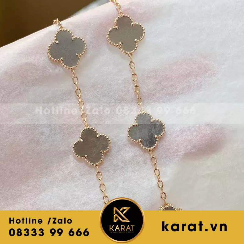 VCA vintage alhambra bracelets 18k - Ảnh 3