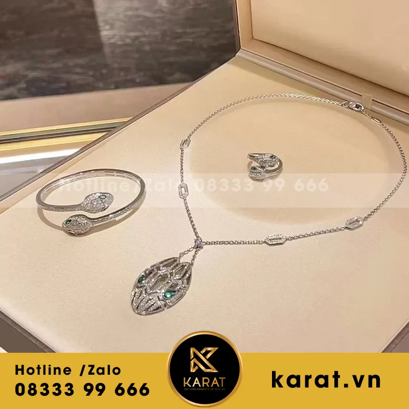 BVL serpenti necklaces and bracelet 18k - Ảnh 3