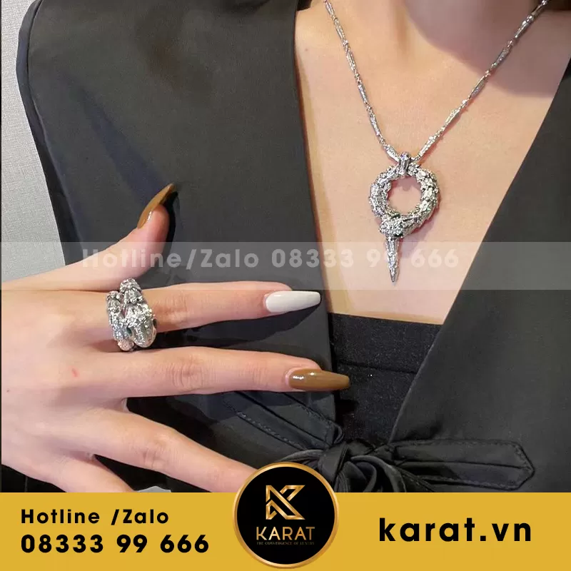 BVL serpenti white gold diamond - Ảnh 4