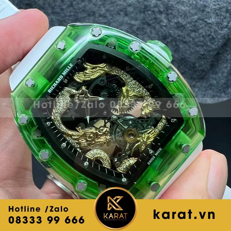 Richard mille RM57-01 saphire chế tác đặc biệt - Ảnh 4