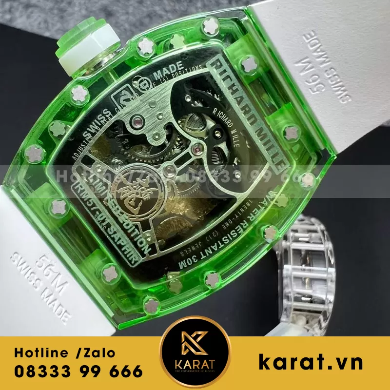 Richard mille RM57-01 saphire chế tác đặc biệt - Ảnh 3