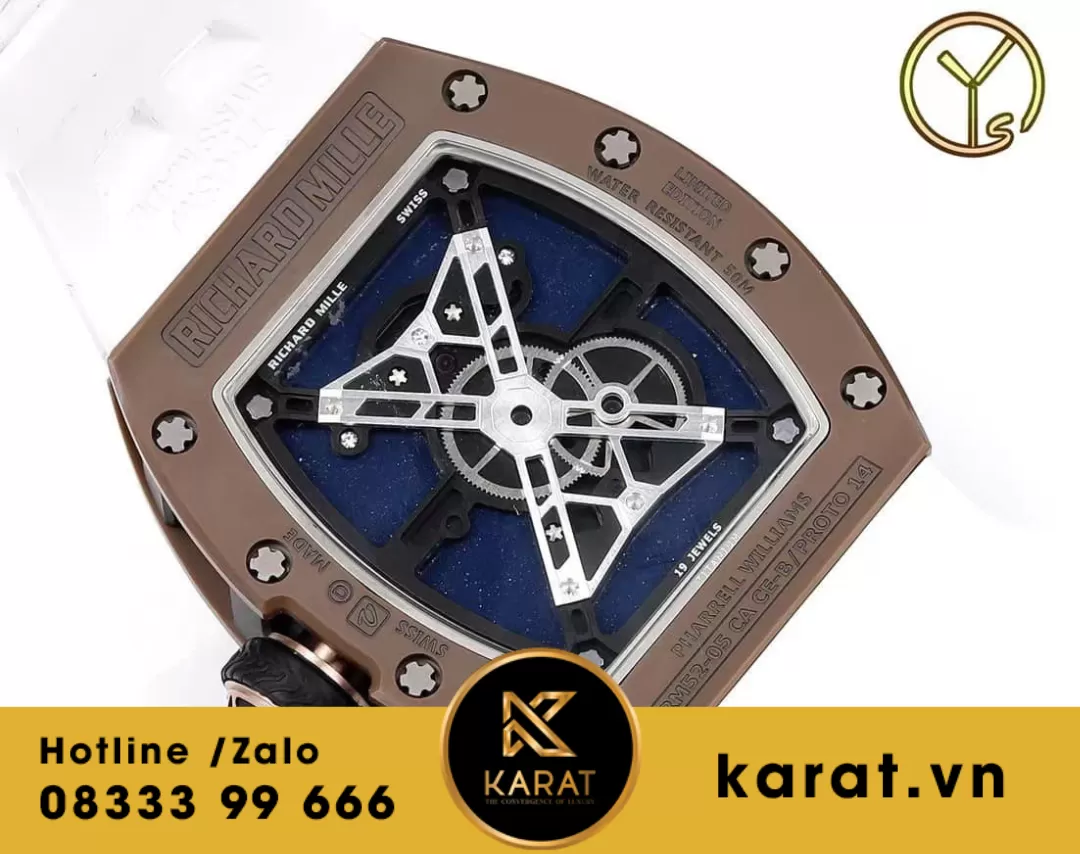 Đồng hồ richard mille RM52-05 tourbillon Pharrell Williams rep 1:1 - Ảnh 3