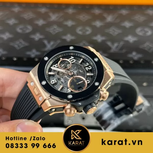 Đồng hồ Hublot Big Bang Unico king gold ceramic 42mm - Ảnh 4
