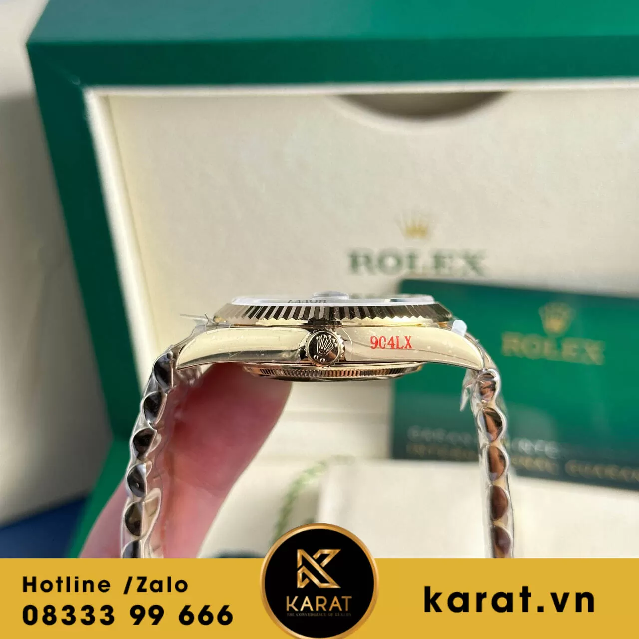 Đồng hồ Rolex Day-Date 40mm green dial 2024 - Ảnh 9